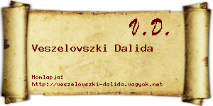 Veszelovszki Dalida névjegykártya